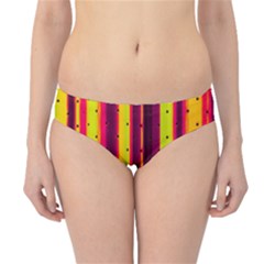 Warped Stripy Dots Hipster Bikini Bottoms by essentialimage365