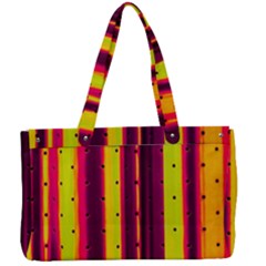 Warped Stripy Dots Canvas Work Bag by essentialimage365