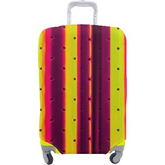 Warped Stripy Dots Luggage Cover (large) by essentialimage365