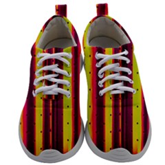 Warped Stripy Dots Mens Athletic Shoes