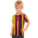 Warped Stripy Dots Kids  Polo Tee View1