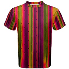 Warped Stripy Dots Men s Cotton Tee by essentialimage365