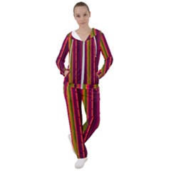 Warped Stripy Dots Women s Tracksuit