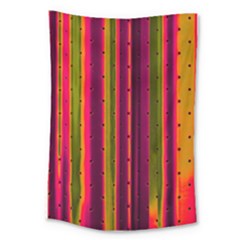 Warped Stripy Dots Large Tapestry by essentialimage365