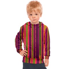 Warped Stripy Dots Kids  Hooded Pullover by essentialimage365