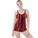 Warped Stripy Dots Boyleg Tankini Set  View1