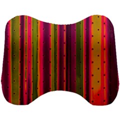 Warped Stripy Dots Head Support Cushion