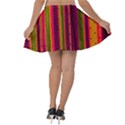 Warped Stripy Dots Velvet Skater Skirt View2