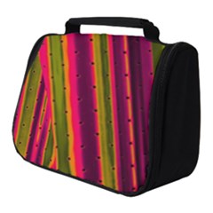 Warped Stripy Dots Full Print Travel Pouch (small) by essentialimage365