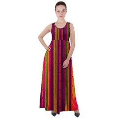 Warped Stripy Dots Empire Waist Velour Maxi Dress by essentialimage365