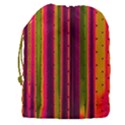 Warped Stripy Dots Drawstring Pouch (3XL) View2