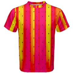 Warped Stripy Dots Men s Cotton Tee by essentialimage365