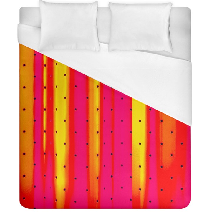 Warped Stripy Dots Duvet Cover (California King Size)