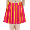 Warped Stripy Dots Pleated Mini Skirt View1