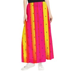 Warped Stripy Dots Maxi Chiffon Skirt by essentialimage365