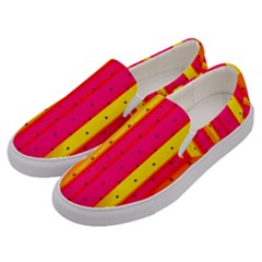 Warped Stripy Dots Men s Canvas Slip Ons by essentialimage365