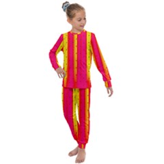 Warped Stripy Dots Kids  Long Sleeve Set 