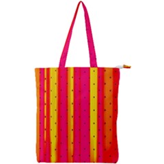 Warped Stripy Dots Double Zip Up Tote Bag by essentialimage365