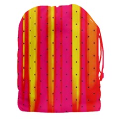 Warped Stripy Dots Drawstring Pouch (3xl) by essentialimage365