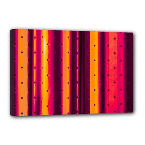 Warped Stripy Dots Canvas 18  X 12  (stretched) by essentialimage365