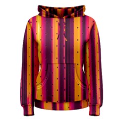 Warped Stripy Dots Women s Pullover Hoodie