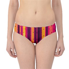 Warped Stripy Dots Hipster Bikini Bottoms