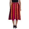 Warped Stripy Dots Perfect Length Midi Skirt View2