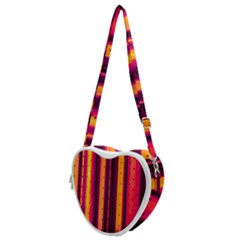 Warped Stripy Dots Heart Shoulder Bag by essentialimage365