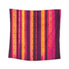 Warped Stripy Dots Square Tapestry (small)