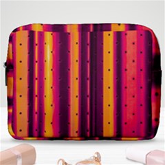 Warped Stripy Dots Make Up Pouch (large) by essentialimage365