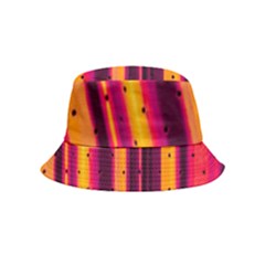 Warped Stripy Dots Inside Out Bucket Hat (kids) by essentialimage365