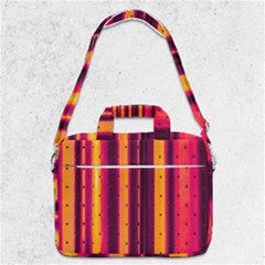 Warped Stripy Dots Macbook Pro Shoulder Laptop Bag  by essentialimage365