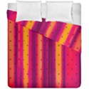 Warped Stripy Dots Duvet Cover Double Side (California King Size) View1