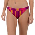 Warped Stripy Dots Band Bikini Bottom View1