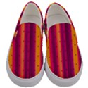 Warped Stripy Dots Men s Canvas Slip Ons View1