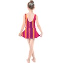 Warped Stripy Dots Kids  Skater Dress Swimsuit View2