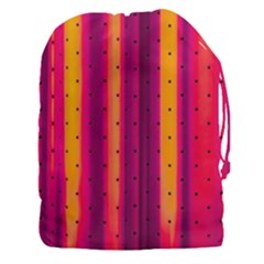 Warped Stripy Dots Drawstring Pouch (3xl) by essentialimage365