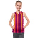 Warped Stripy Dots Kids  Sleeveless Hoodie View1