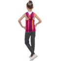 Warped Stripy Dots Kids  Sleeveless Hoodie View2