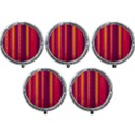 Warped Stripy Dots Mini Round Pill Box (Pack of 5) View1