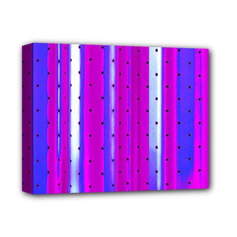 Warped Stripy Dots Deluxe Canvas 14  X 11  (stretched) by essentialimage365