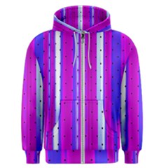 Warped Stripy Dots Men s Zipper Hoodie