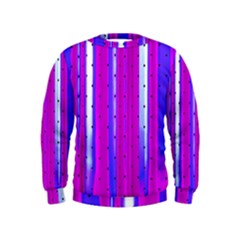 Warped Stripy Dots Kids  Sweatshirt