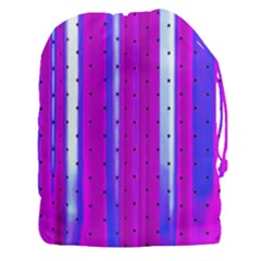 Warped Stripy Dots Drawstring Pouch (3xl) by essentialimage365