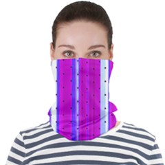 Warped Stripy Dots Face Seamless Bandana (adult) by essentialimage365