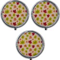 Bright Autumn Leaves Mini Round Pill Box (Pack of 3) View1