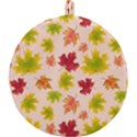 Bright Autumn Leaves Round Trivet View1