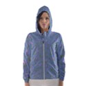 Curly Flowers Women s Hooded Windbreaker View1