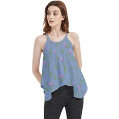 Curly Flowers Flowy Camisole Tank Top by SychEva