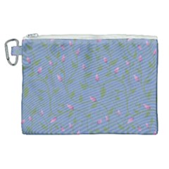 Curly Flowers Canvas Cosmetic Bag (xl) by SychEva